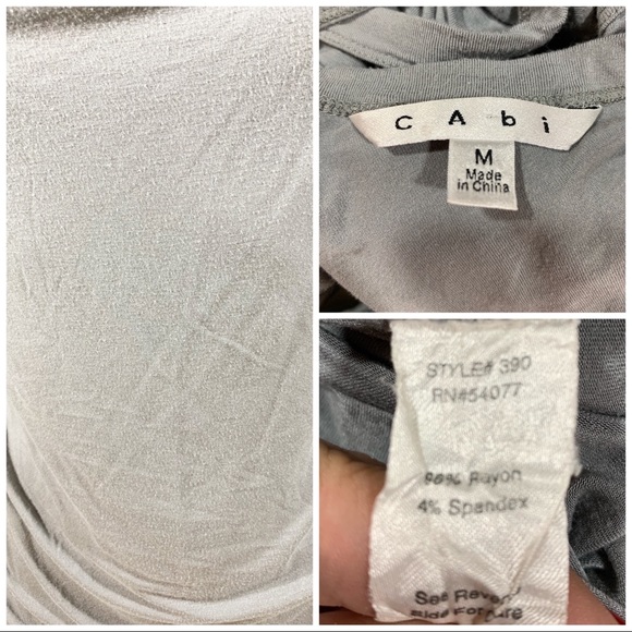 CAbi asymmetrical grey tank #390 - Picture 3 of 3